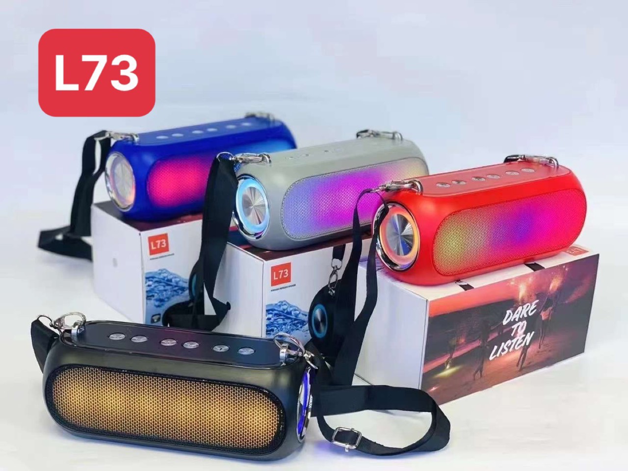 Loa Bluetooth L73 Có Led RGB nháy theo nhạc [BH 6 THÁNG]