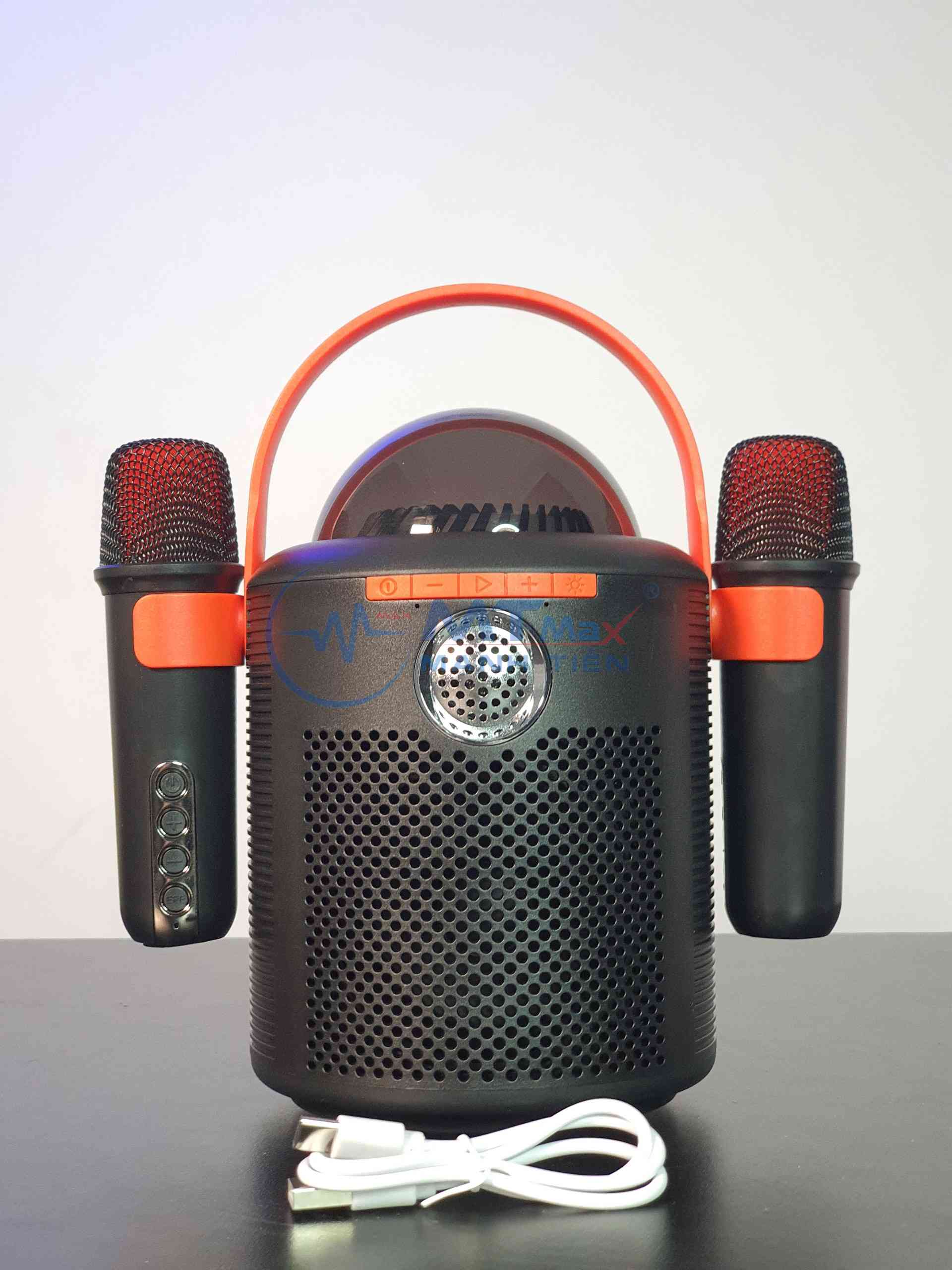 Loa xách tay Bluetooth Karaoke Y11 MINI kèm 2 micro có đèn led [BH 6 THÁNG]