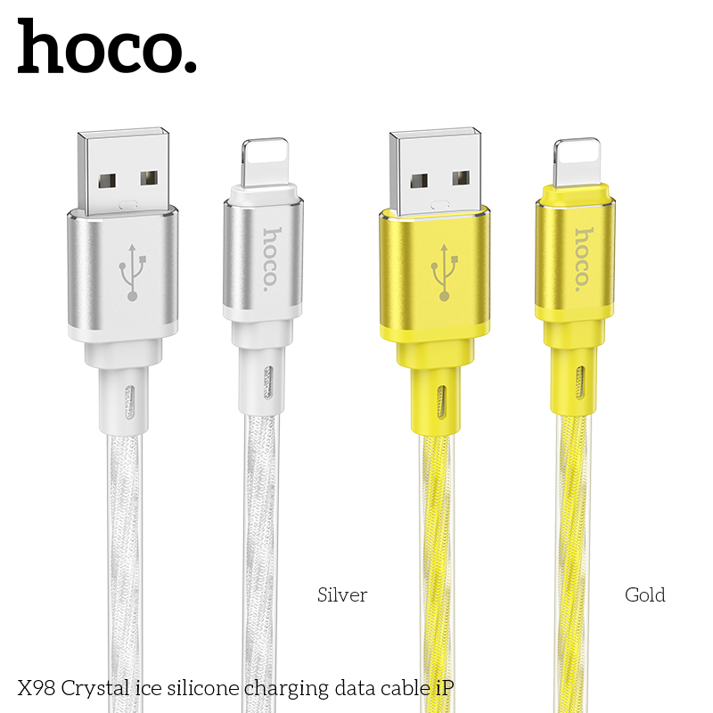 Cáp sạc nhanh HOCO X98 usb ra iPhone Lightning truyền dữ liệu silicone chính hãng [ BH 1 NĂM]