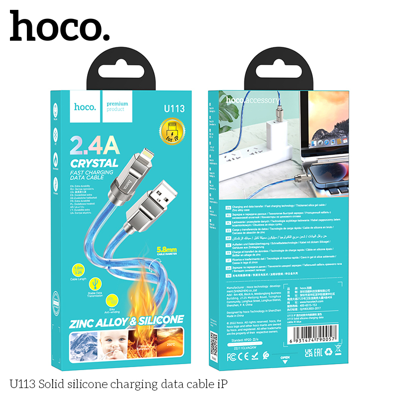 Dây Cáp Sạc Nhanh HOCO U113 ip cổng Lightning PD 20W chính hãng [ BH 1 NĂM] / pktn sale