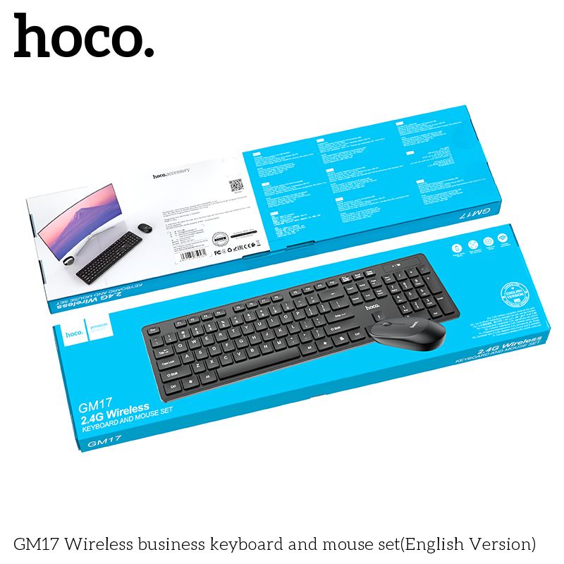 Bộ bàn phím chuột không dây HOCO GM17 combo chính hãng [BH 1 NĂM]