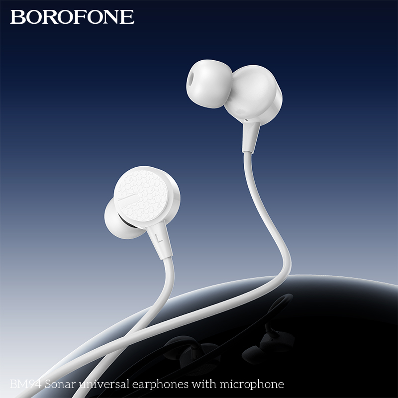 Tai nghe có dây 3.5 BOROFONE BM94 có microphone jack 3.5mm chính hãng [ BH 1 NĂM]
