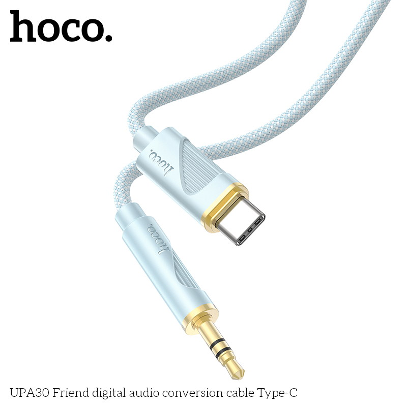 Cáp chuyển đổi âm thanh Hoco UPA30 Type C to 3.5mm chính hãng [BH 1 năm]