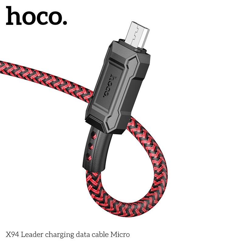 Cáp sạc truyền dữ liệu Hoco X94 cổng USB ra Micro 2.4A dài 1M chính hãng [BH 1 NĂM]