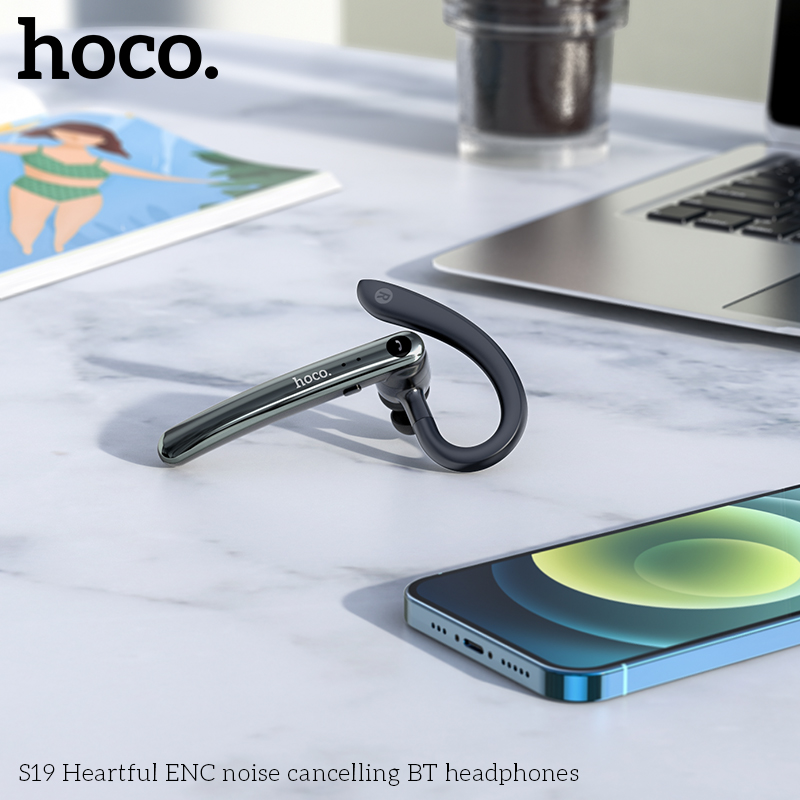 Tai nghe bluetooth HOCO S19  khử tiếng ồn kiểu dáng móc tai chính hãng [BH: 1 NĂM]