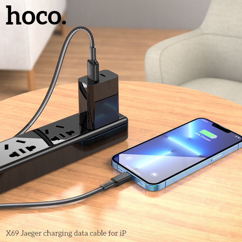 Cáp sạc dây dù Hoco X69 iPhone 2.4A 1M chính hãng [BH: 1 năm]