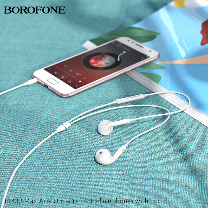 Tai nghe có dây 3.5 BOROFONE BM30 Max có microphone chính hãng [ BH 1 NĂM]