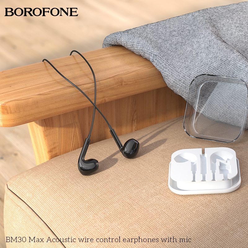Tai nghe có dây 3.5 BOROFONE BM30 Max có microphone chính hãng [ BH 1 NĂM]