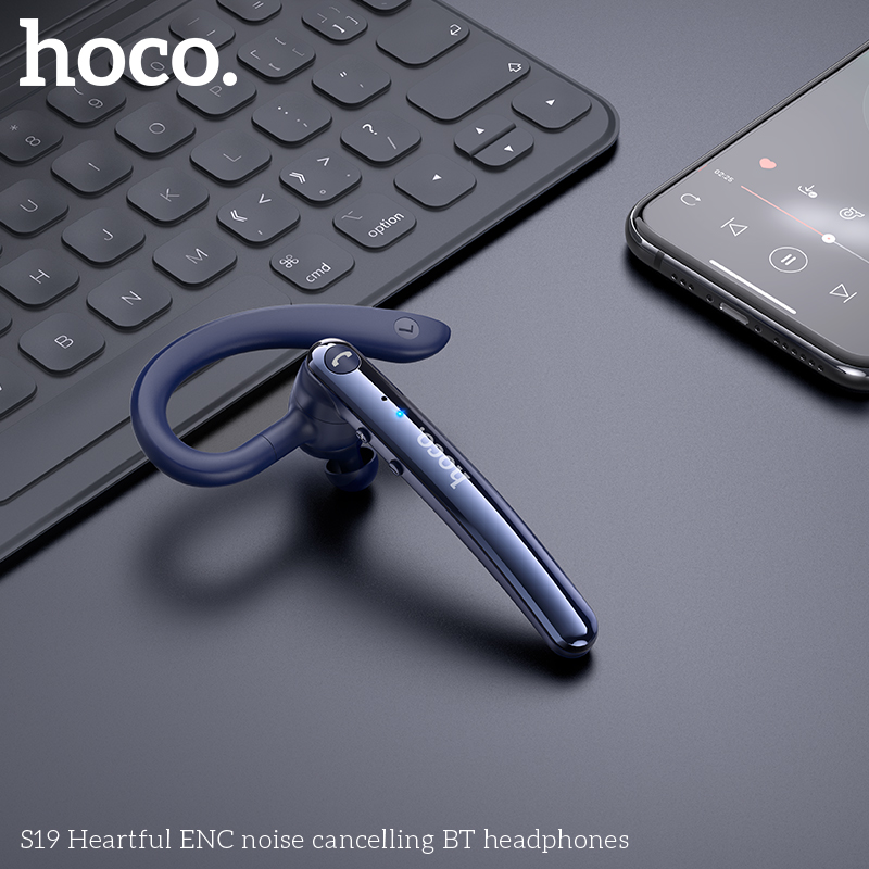 Tai nghe bluetooth HOCO S19  khử tiếng ồn kiểu dáng móc tai chính hãng [BH: 1 NĂM]