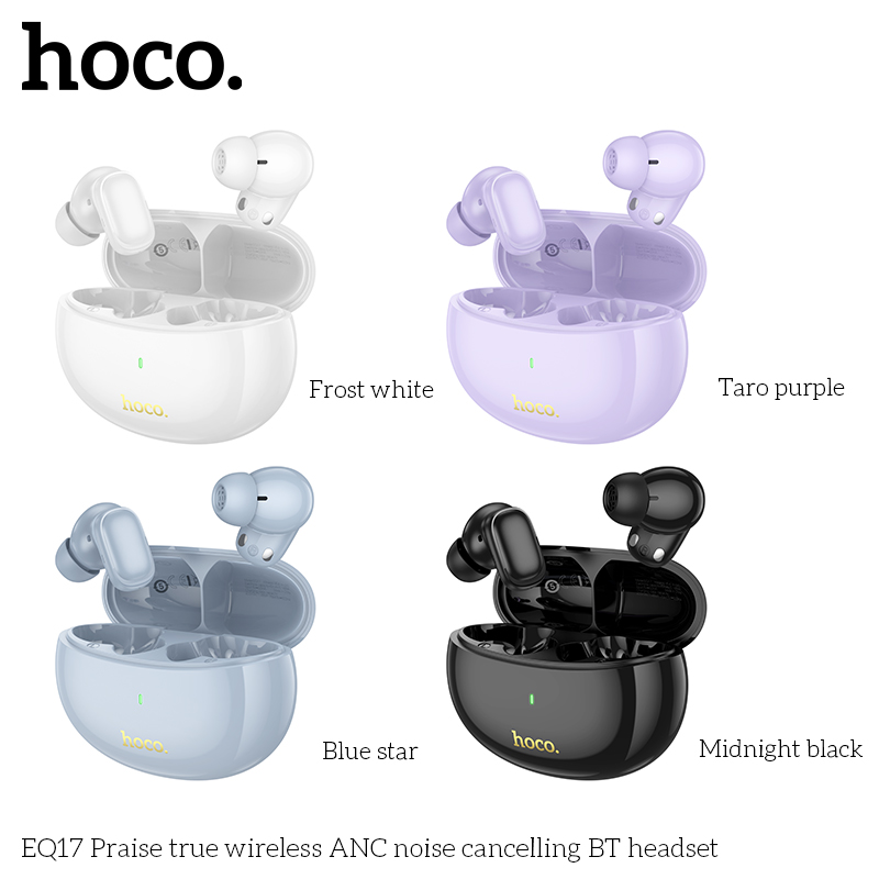 Tai nghe bluetooth khử tiếng ồn HOCO EQ17 True Wireless ANC V5.4 chính hãng [BH 1 năm]