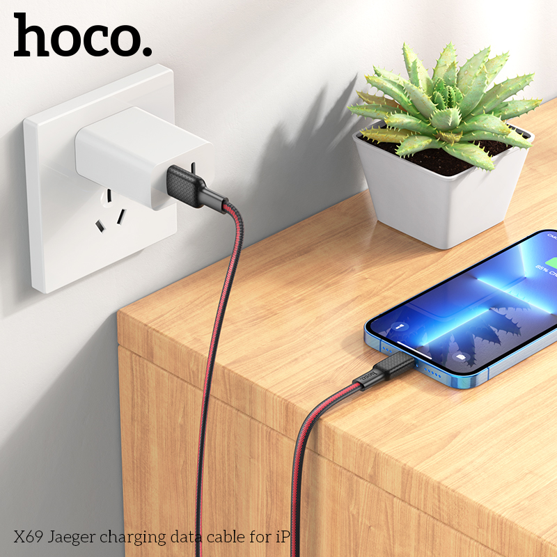 Cáp sạc dây dù Hoco X69 iPhone 2.4A 1M chính hãng [BH: 1 năm]
