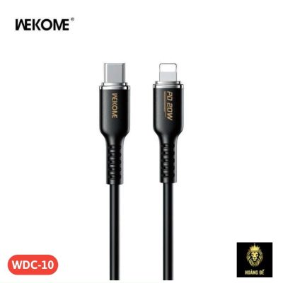 Cáp sạc nhanh PD20W Wekome WDC-10 Type C ra Lightning iPhone  (c-l) chính hãng [BH: 6 tháng]