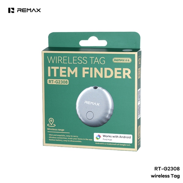 Định vị GPS REMAX RT-G2308  mini siêu nhỏ Tag dùng app google chính hãng [BH 3 THÁNG]