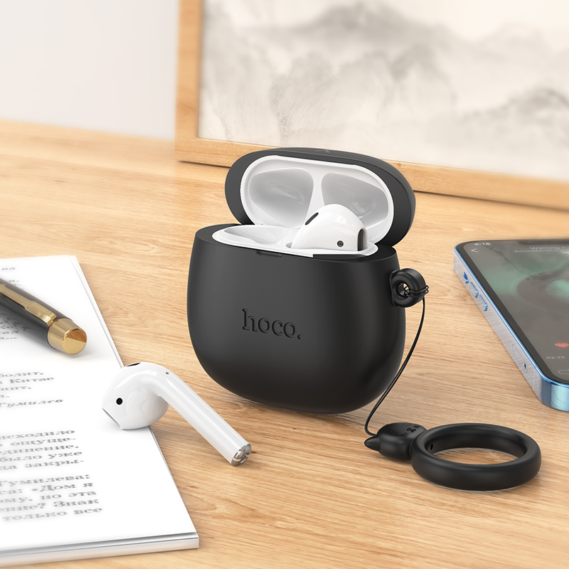 Tai nghe bluetooth HOCO EW45 True wirless V5.3 kiểu dáng Airpods 2 kèm bóp đựng hình thú hính hãng [BH 1 năm]