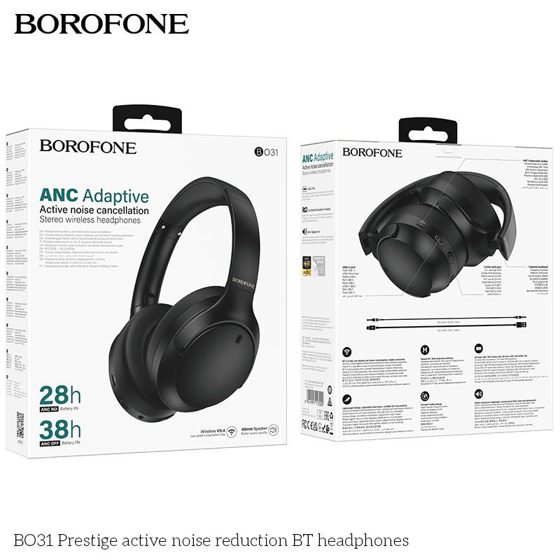 Tai nghe bluetooth chụp tai BOROFONE BO31 headphone chính hãng [BH: 1 NĂM]