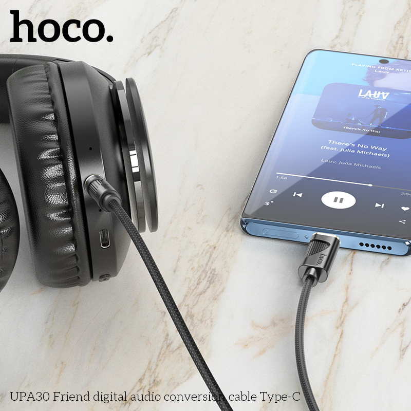 Cáp chuyển đổi âm thanh Hoco UPA30 Type C to 3.5mm chính hãng [BH 1 năm]