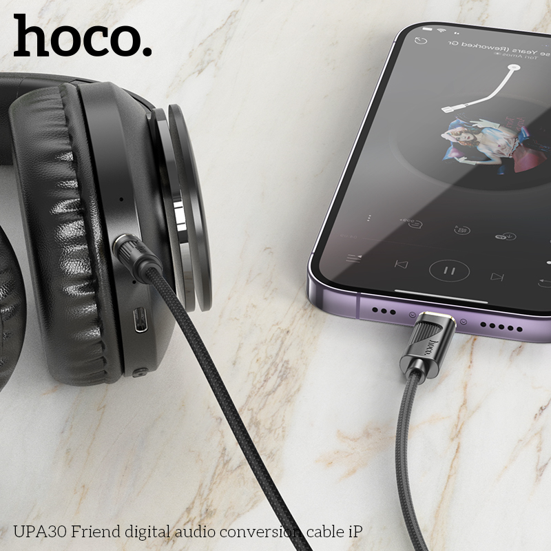 Cáp chuyển đổi âm thanh Hoco UPA30 iPhone to 3.5mm chính hãng [BH 1 năm]
