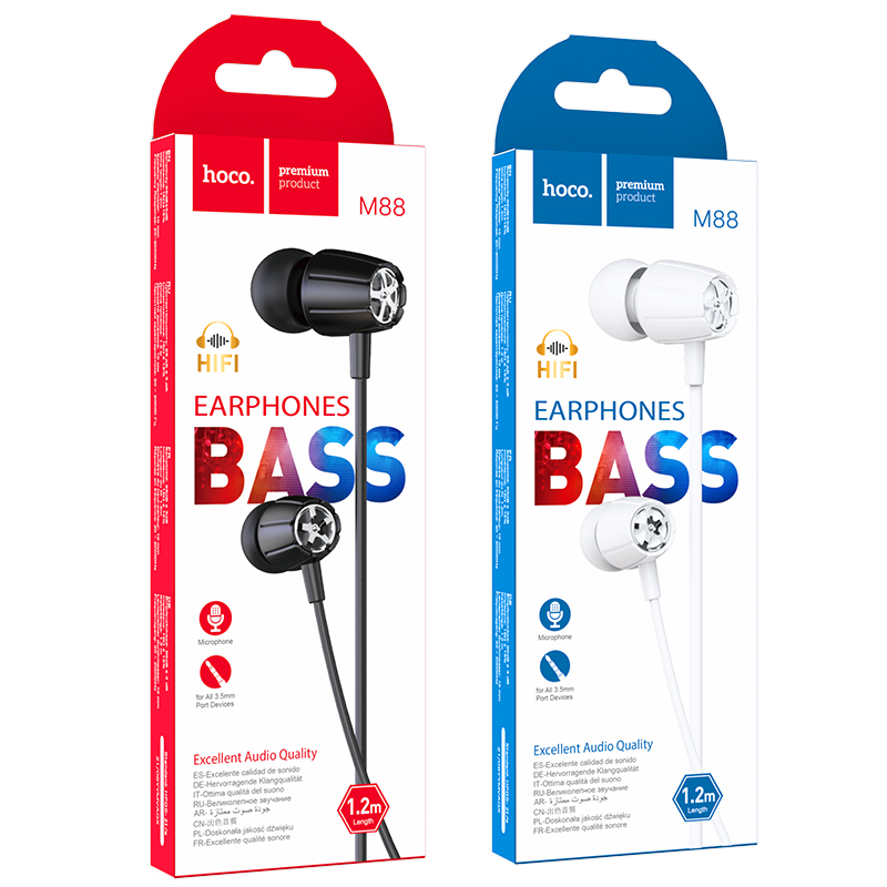 Tai nghe có dây HOCO M88 jack 3.5mm chính hãng [BH 1 NĂM]