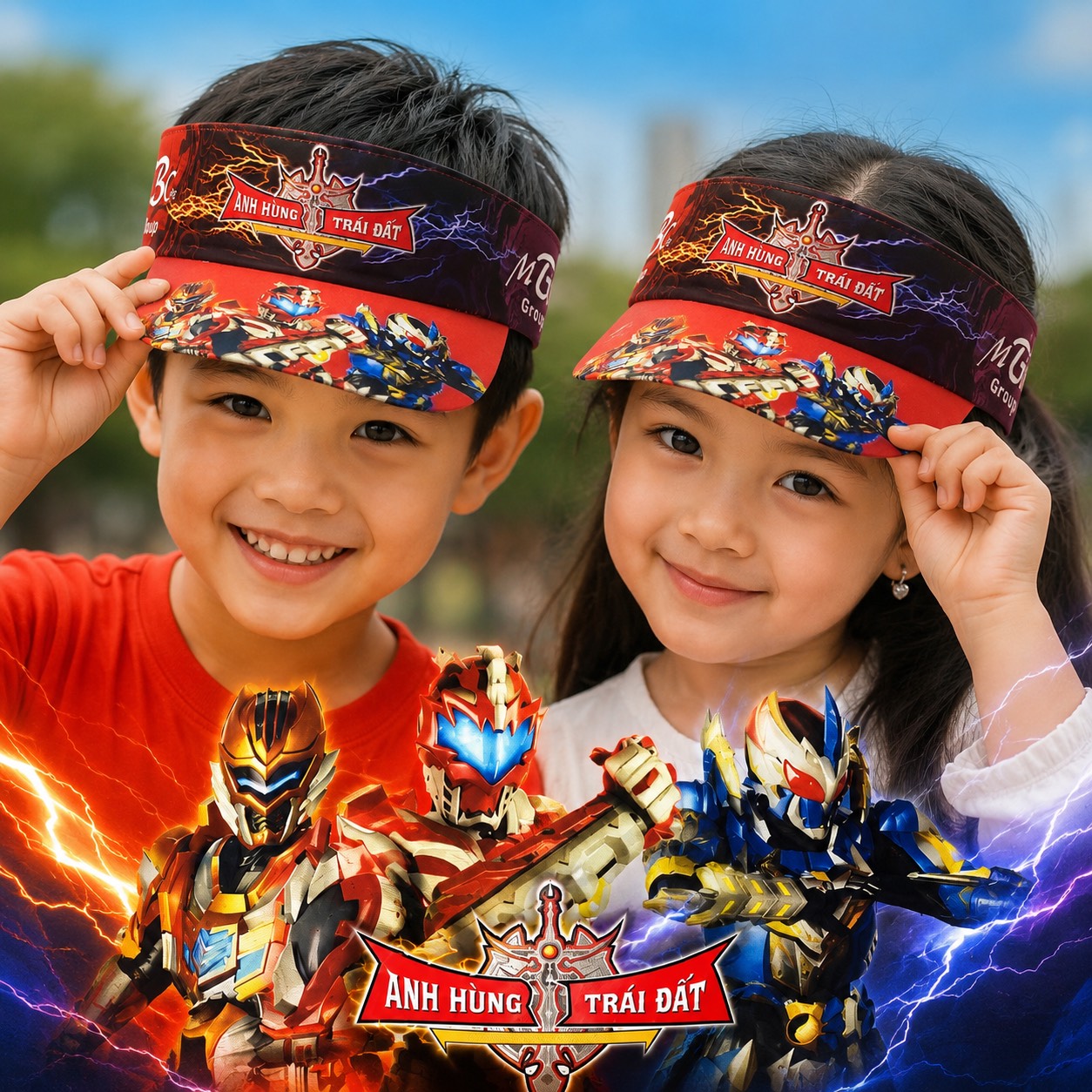 Nón kết hở chóp đầu, nón kết thể thao, mũ thể thao hình Amh Hùng Trái Đất [BH: None]
