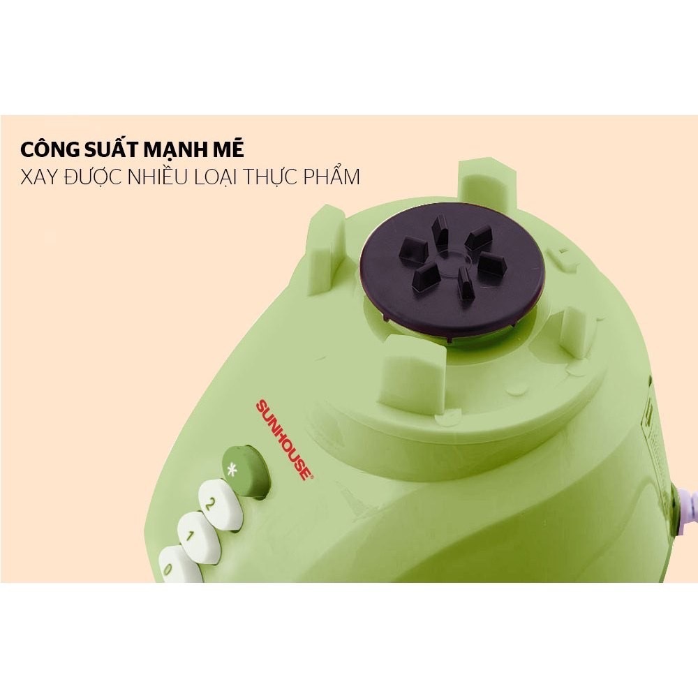Máy xay sinh tố 350W (1 LÍT) SH5112 cối thủy tinh siêu bền [BH: 1 THÁNG]