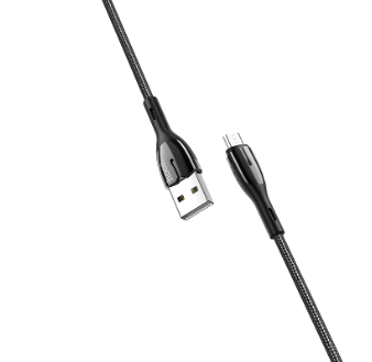 Cáp sạc nhanh micro 2.4A Hoco U89 chui Samsung Micro có LED báo sạc đầy 1.2M chính hãng [BH 1 năm]