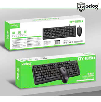 Combo bàn phím chuột Deiog DY-185T 104 phím tiêu chuẩn đối xứng 1000DPI cao cấp chính hãng [BH 1 Năm]