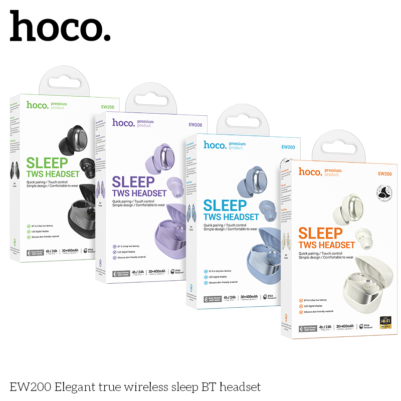 Tai nghe bluetooth HOCO EW200 True wireless kiểu dáng AIRPODS chính hãng [BH 1 năm]