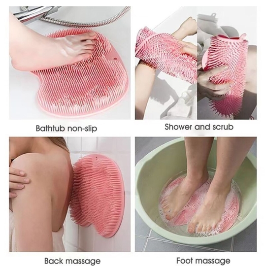 Tấm thảm Gai silicon massage lưng, chà lưng, chà chân phòng tắm hít dán tường tiện lợi