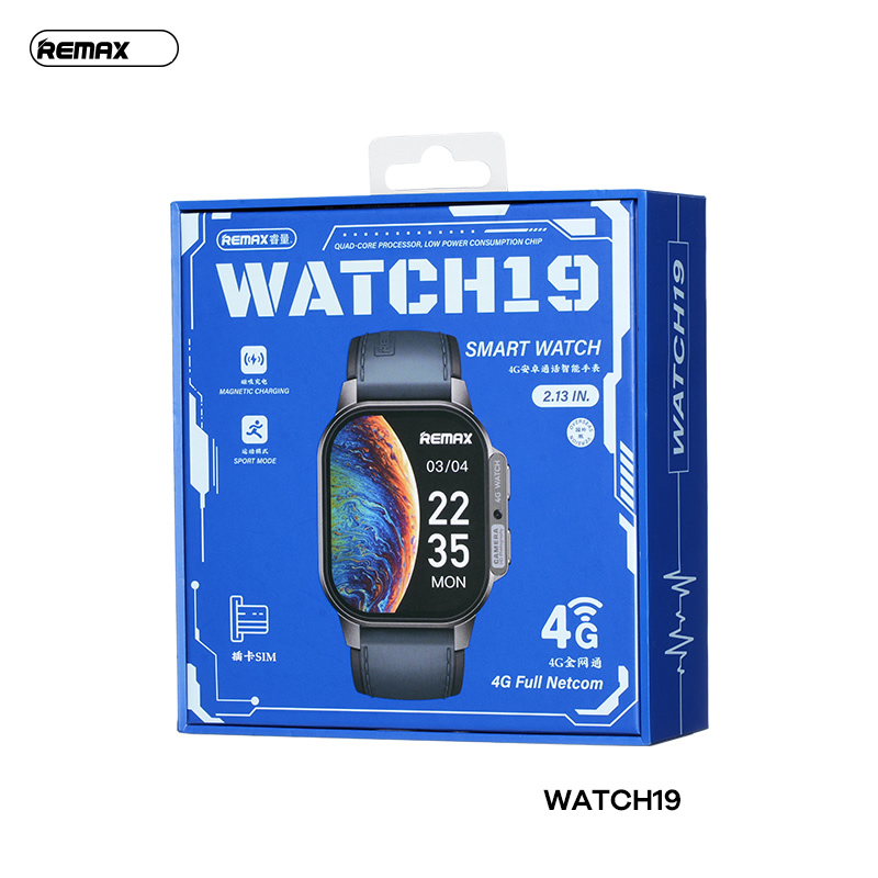 Đồng hồ thông minh REMAX Watch19 Android Call Smart Watch GPS mẫu gắn được sim 4G Ram 2gb bộ nhớ 16gb chính hãng [BH 1 Năm]