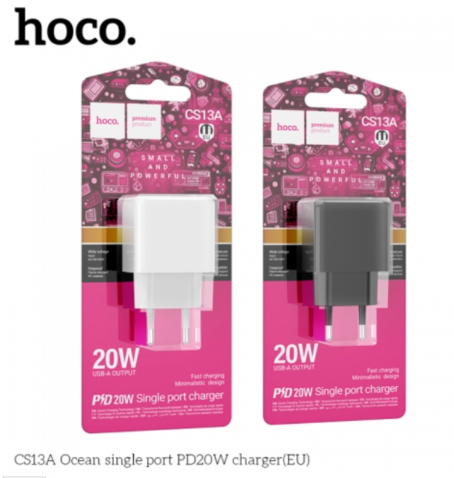 Cóc sạc nhanh 20W HOCO CS13A (1 cổng type-c) chính hãng [BH 1 NĂM]