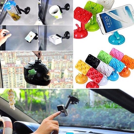Giá đỡ điện thoại đế hít mặt bàn / kính xe hơi hút chân không / pktn sale