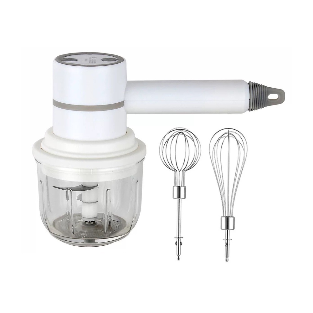 Máy xay tiêu, đánh trứng xay thịt 3IN1 tay cầm dài  [BH 1 tuần]
