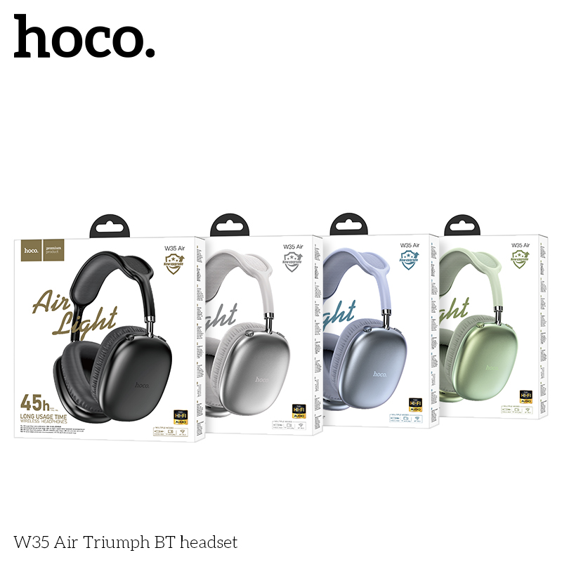 Tai nghe bluetooth HOCO W35 Air chụp tai headphone chính hãng [BH 1 năm]