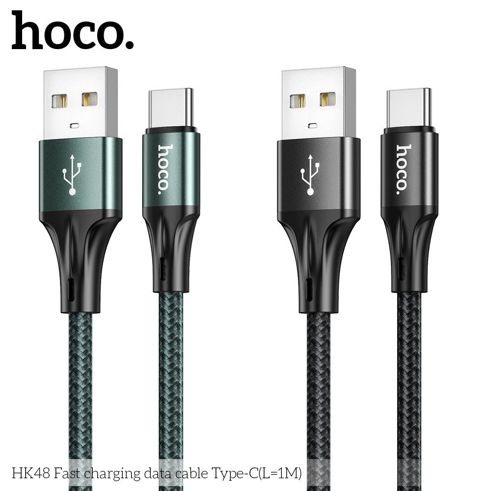 Cáp truyền dữ liệu sạc nhanh Hoco HK48 cổng Type-C chính hãng [BH 1 NĂM]