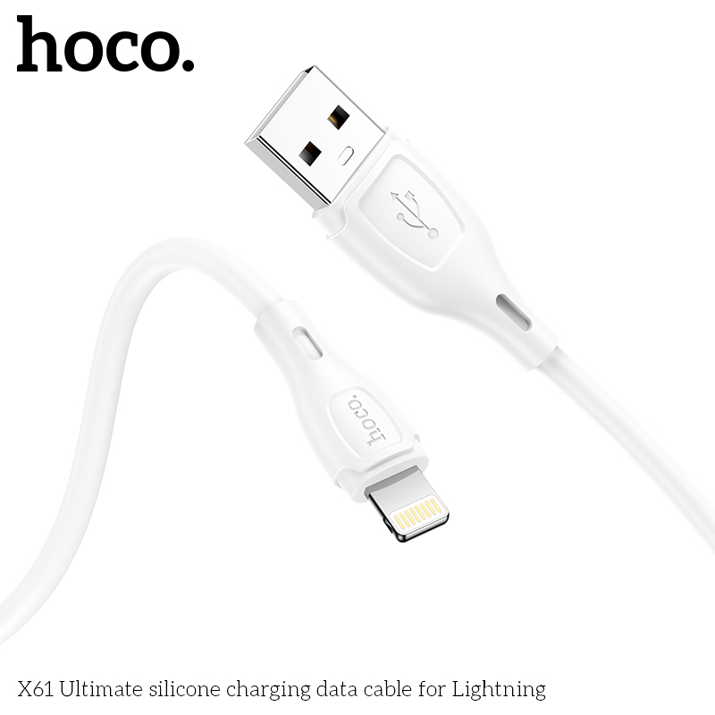 Cáp sạc nhanh 2.4A lightning HOCO X61 (USB ra iPhone) chính hãng [BH 1 năm]