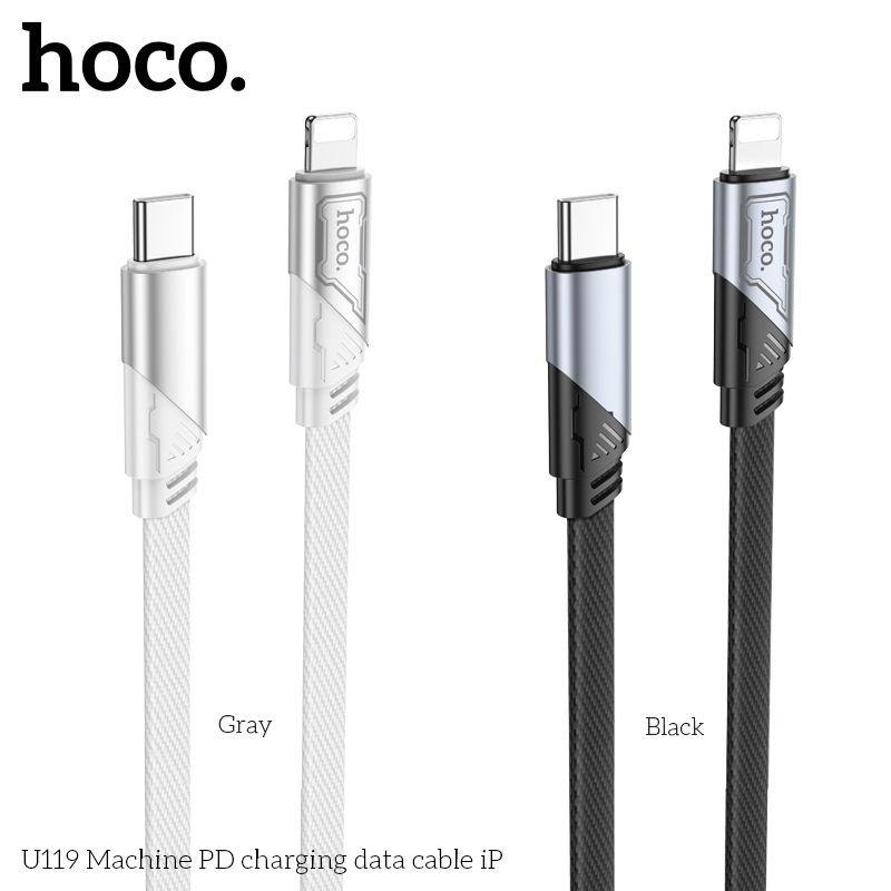 Cáp sạc nhanh 27W HOCO U119 Type C ra iPhone Lightning (c-l) truyền dữ liệu chính hãng [BH 1 NĂM]