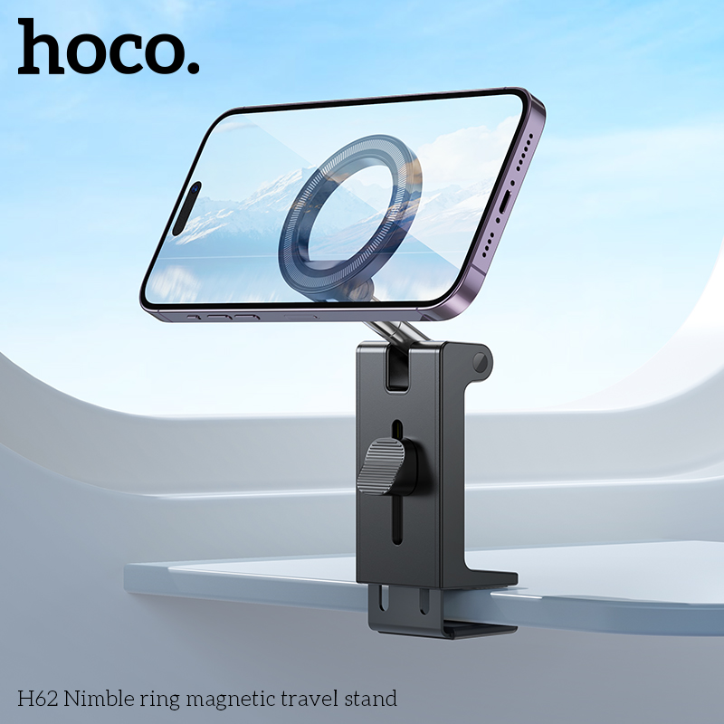 Giá đỡ điện thoại HOCO H62 kẹp bàn từ tính nam châm dạng vòng Nimble chính hãng [BH: 1 NĂM]