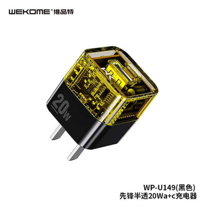 Cóc sạc trong suốt Wekome WP-U149 PD 20W chính hãng [BH: 1 NĂM]