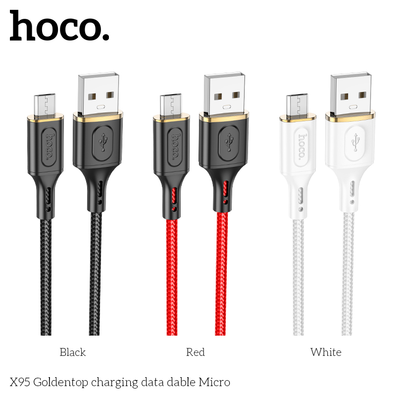 Cáp sạc truyền dữ liệu X95 cổng Micro [BH 1 NĂM]