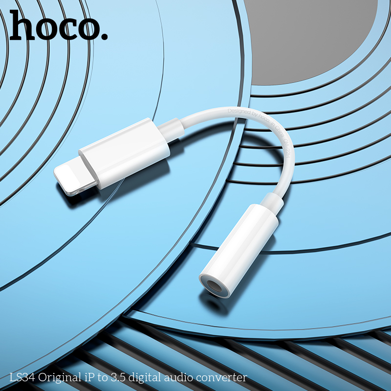 Bộ chuyển đổi âm thanh Hoco LS34 từ Iphone sang 3.5MM chính hãng  [BH 1 NĂM]
