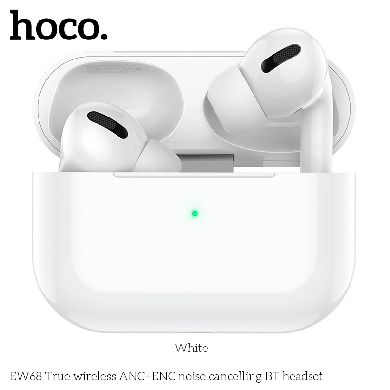 Tai nghe bluetooth HOCO EW68 True Wireless V5.4 30mAh/300mAh giảm tiếng ồn ANC+ENC kiểu dáng AIRPODS chính hãng [BH: 1 NĂM]