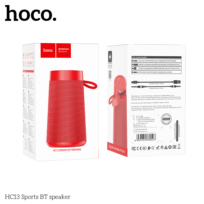 Loa bluetooth HOCO HC13 Sports BT speaker chính hãng [BH 1 năm]