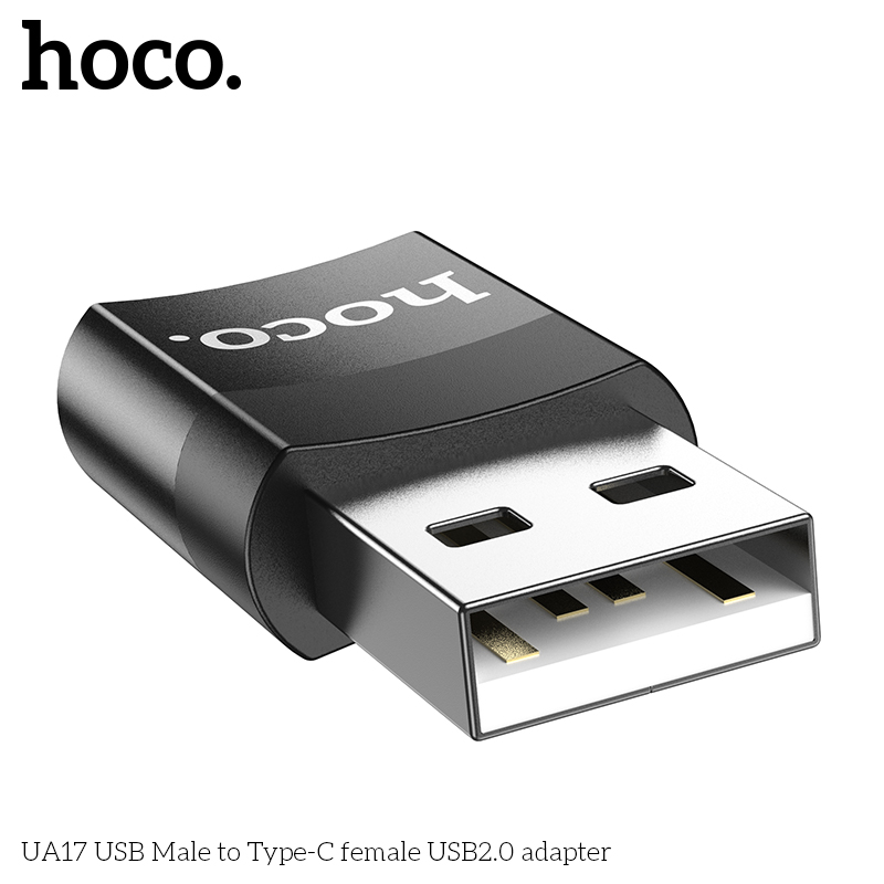 Jack chuyển đổi UA17 USB sang Type-C chính hãng [BH: 1 NĂM]