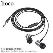Tai nghe có dây M108 đa năng bằng kim loại lò xo có mic Chính Hãng [BH 1 NĂM]
