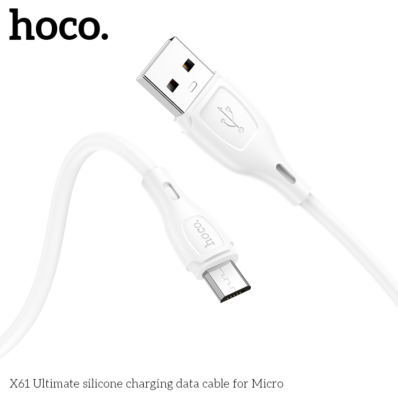 Cáp sạc nhanh 2.4A Micro HOCO X61 1M (USB ra Micro Samsung) chính hãng [BH 1 năm]
