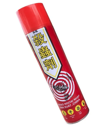 Chai xịt muỗi, kiến, gián, công trùng MF nội địa trung chuyên dụng CHAI ĐỎ 600ml [BH: NONE]