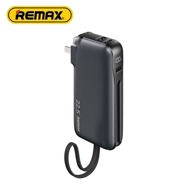 Pin sạc nhanh 22.5w Remax RPP-35 10.000mAh dự phòng PD QC3.0 kèm cáp liền pin, ghim sạc ổ điện chính hãng [BH 1 năm]