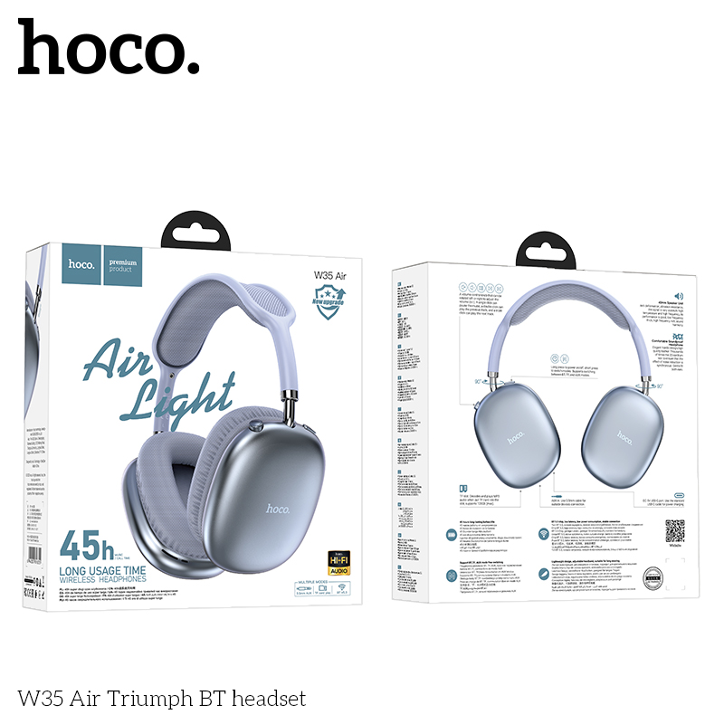 Tai nghe bluetooth HOCO W35 Air chụp tai headphone chính hãng [BH 1 năm]