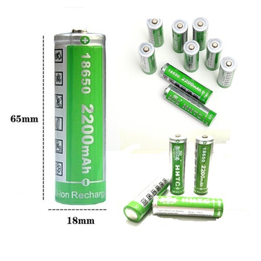 Pin sạc 3v7 2200/4.800mwh 18650 màu đỏ / xanh cho loa pháp loại 1 xịn