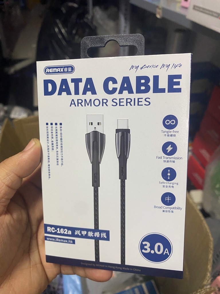 Cáp sạc nhanh 3.0 Remax Rc-162a usb ra Type C chính hãng [BH: 1 năm]